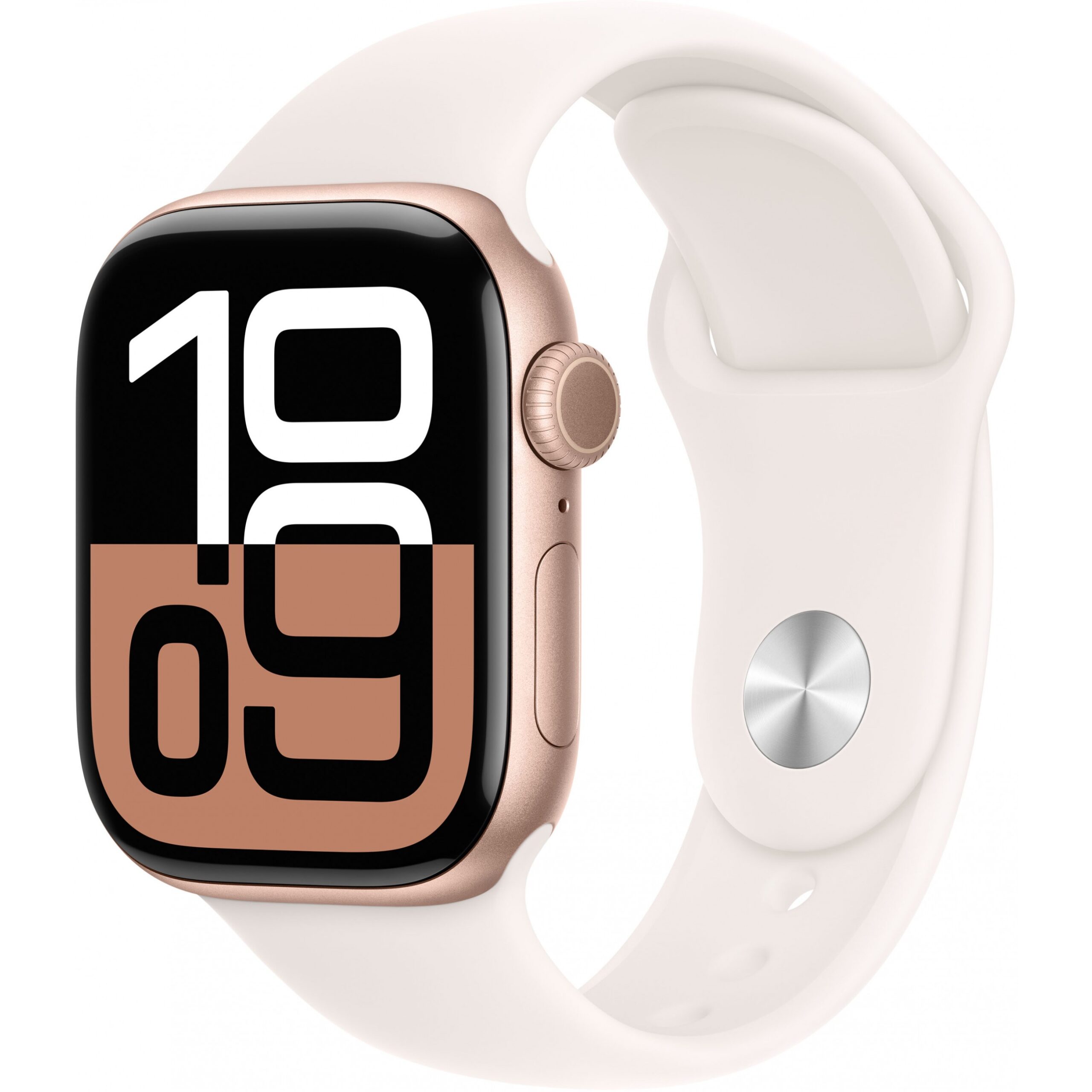 Orë e mençur APPLE Watch Series 10 GPS 42mm Rose Gold Aluminium Case with Light Blush Sport Band – M/L