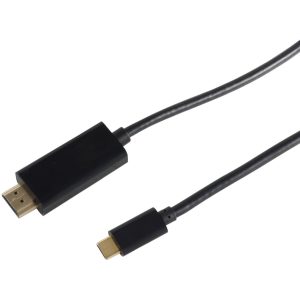 Kabllo HDMI / USB-C / 1m / 4K / 30Hz / e zezë
