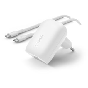 Adapter Belkin 30W USB-C PD dhe PPS me Kabllo USB-C 1m