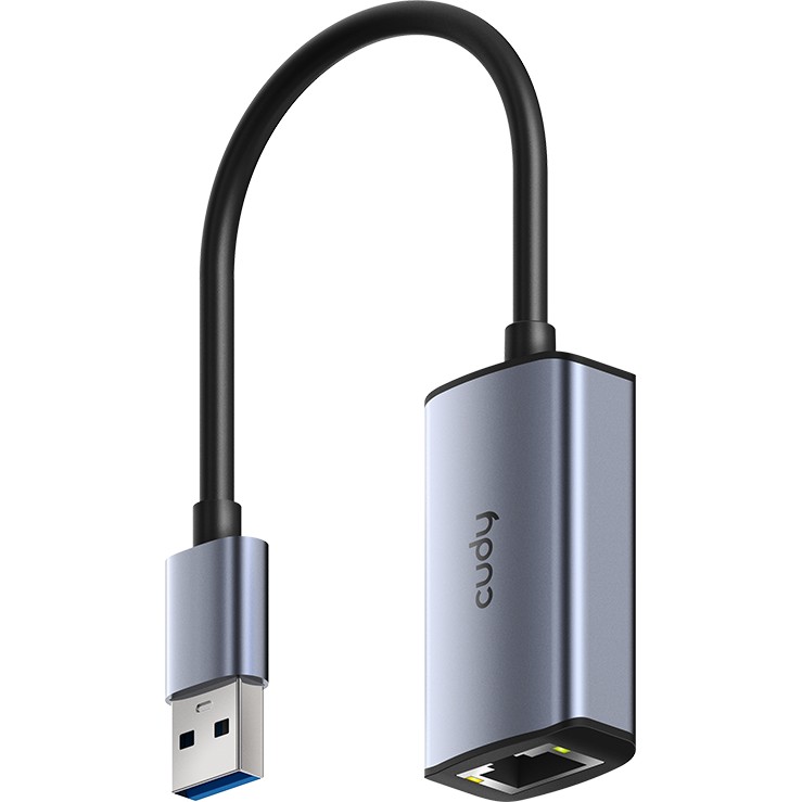 Adapter USB-A në Ethernet Cudy, hiri