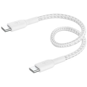 Kabllo Belkin USB-C / USB-C, 0.15m, e bardhë