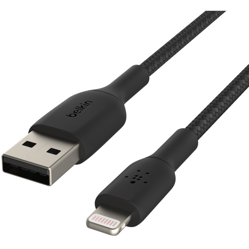 Kabllo Belkin USB Lightning 2m, e zezë