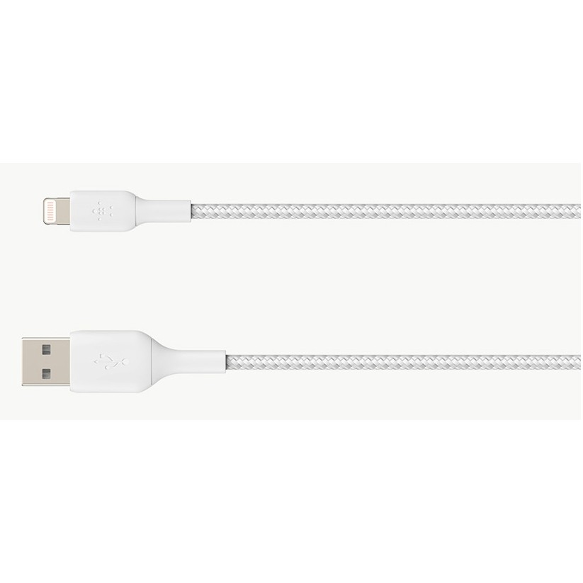 Kabllo Belkin USB Lightning 3m, e bardhë