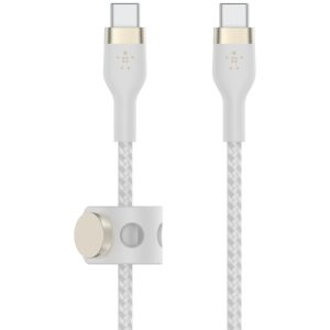 Kabllo Belkin PRO Flex USB-C/USB-C deri 60W,  2m, e bardhë