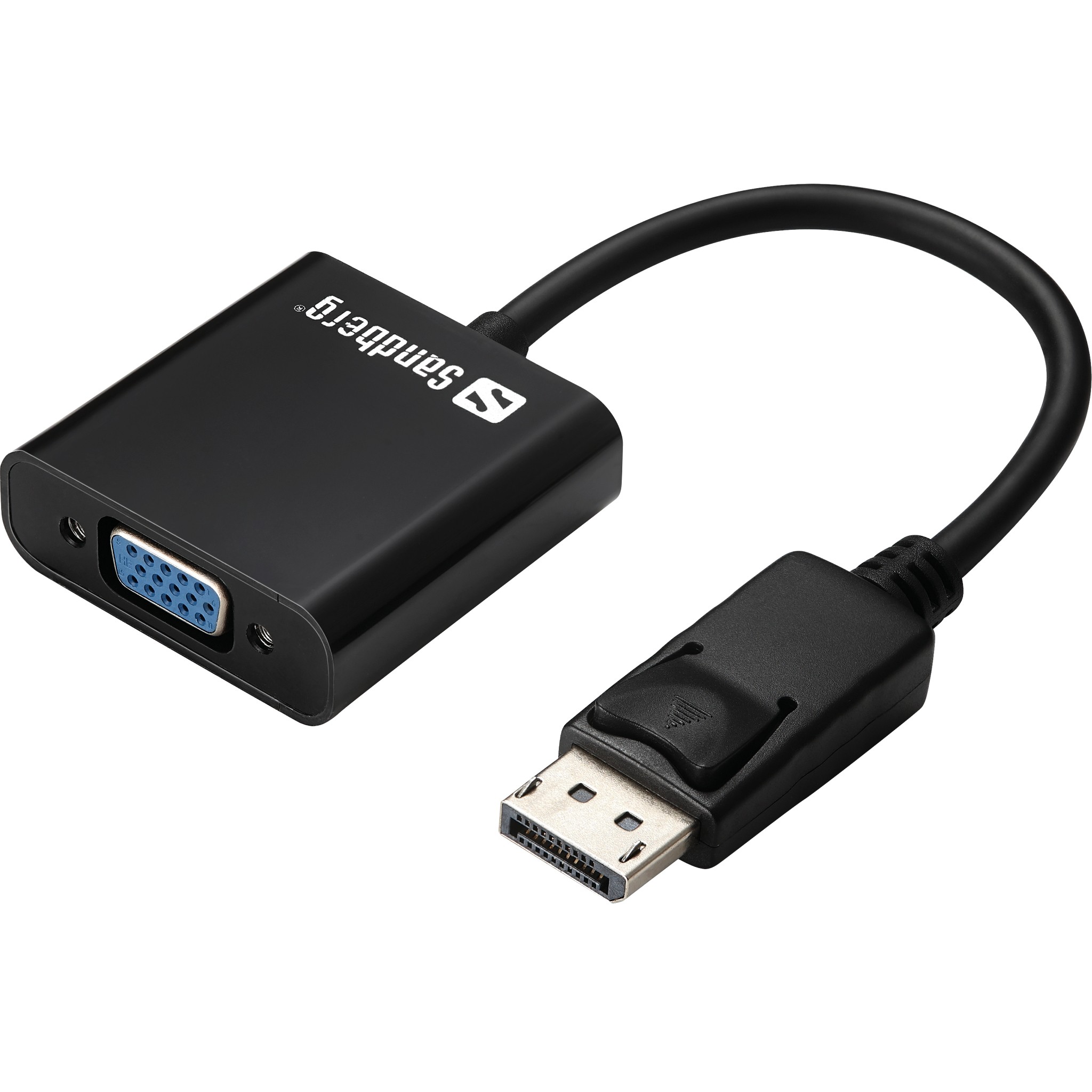 Kabllo DisplayPort Sandberg DisplayPort në VGA (ST-BU), e zezë