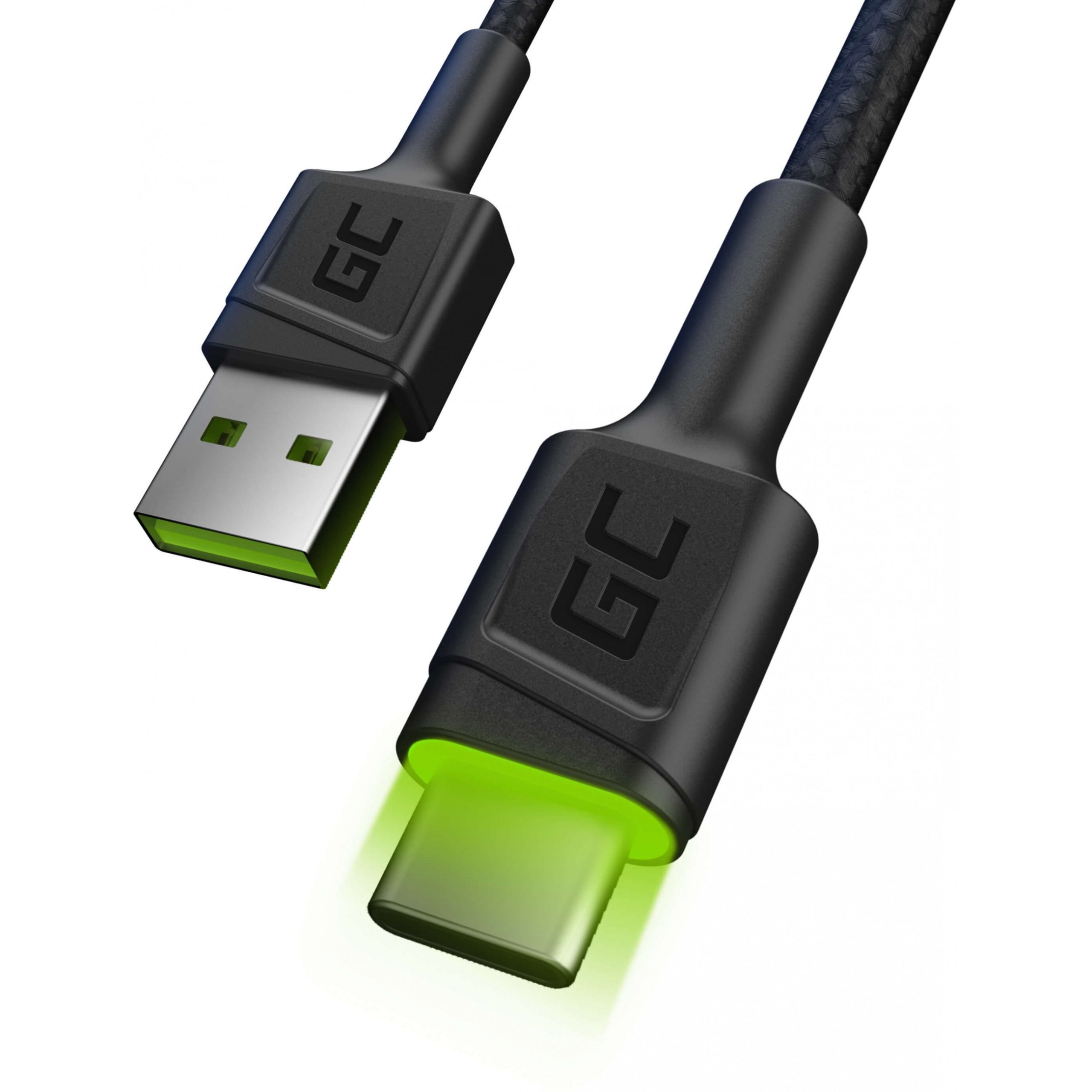 Kabllo Green Cell (ST-ST) USB 3.0 > USB-C 1.2m me LED