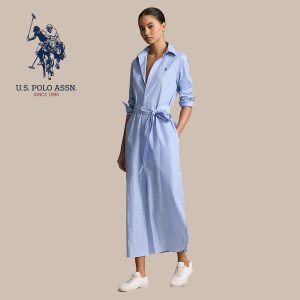 FUSTAN - POLO RALPH LAUREN - Poplin Belted Shirtdress