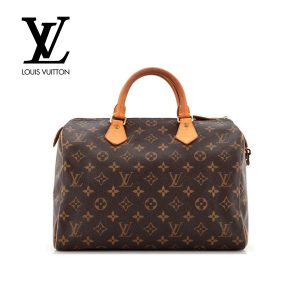 Çantë - LOUIS VUITTON - Speedy Handbag Monogram Canvas 30 Brown