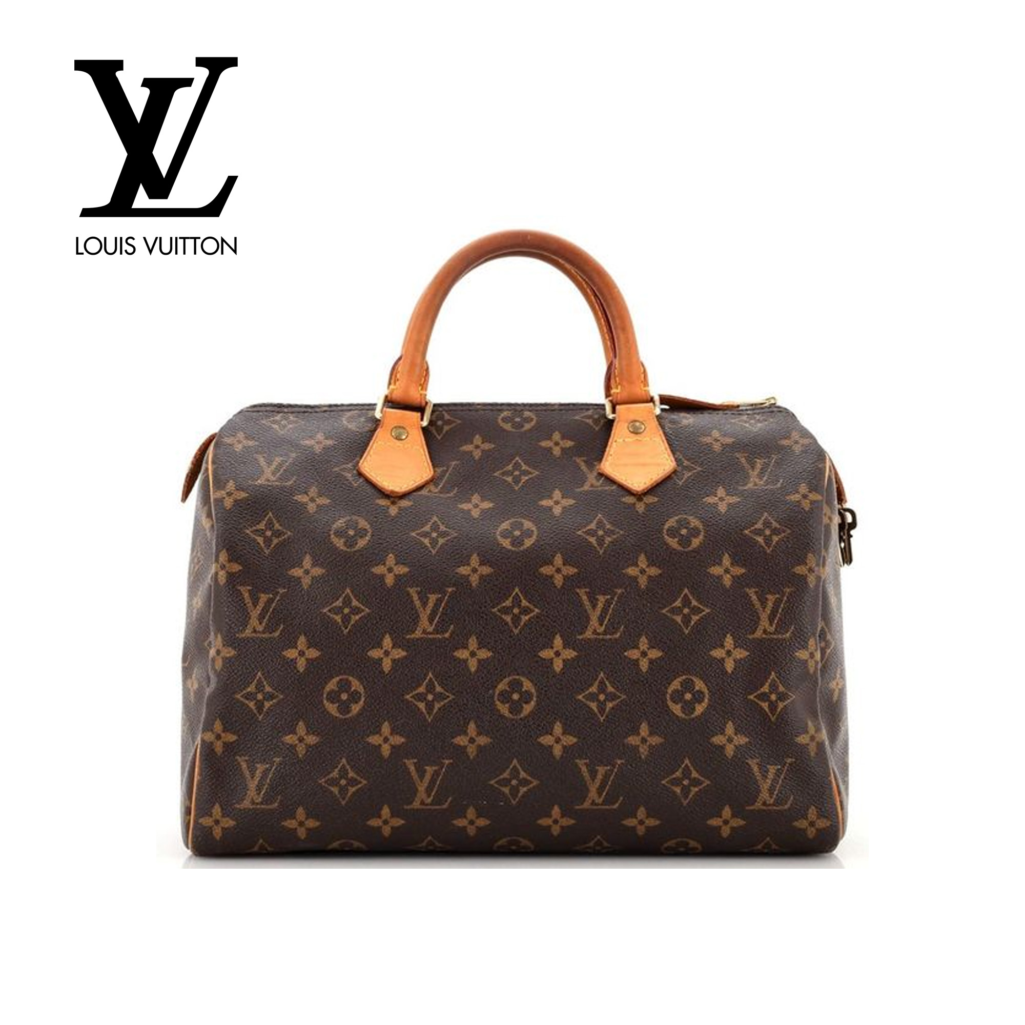 Çantë - LOUIS VUITTON - Speedy Handbag Monogram Canvas 30 Brown