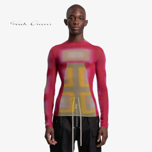 LONG SLEEVE - RICK OWENS - EDFU Top in Fuchsia Plaid/Moss Plaid