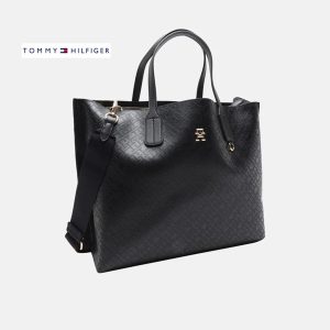 Çantë - TOMMY HILFIGER - Monogram Embossed Tote